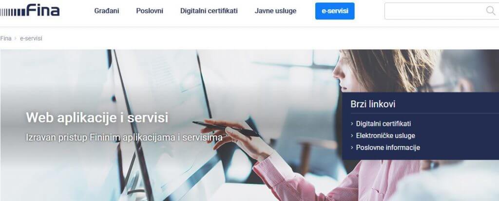 Adeo POS fiskalna blagajna FINA web